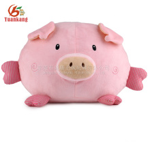 China manufacturer plush cute squeaky stuffed pink pig soft toy